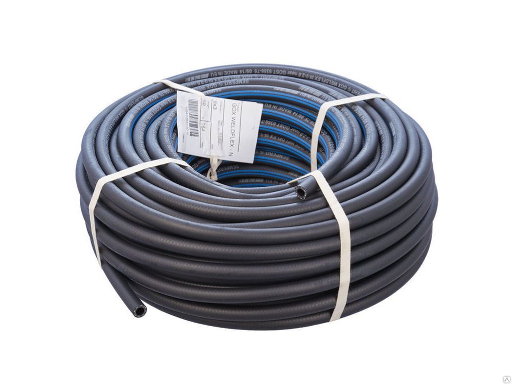 Рукав кислородный д/газосварки 12,0мм, класс III, давл.20атм (50м) ГОСТ 9356-75 с синей полосой, м							