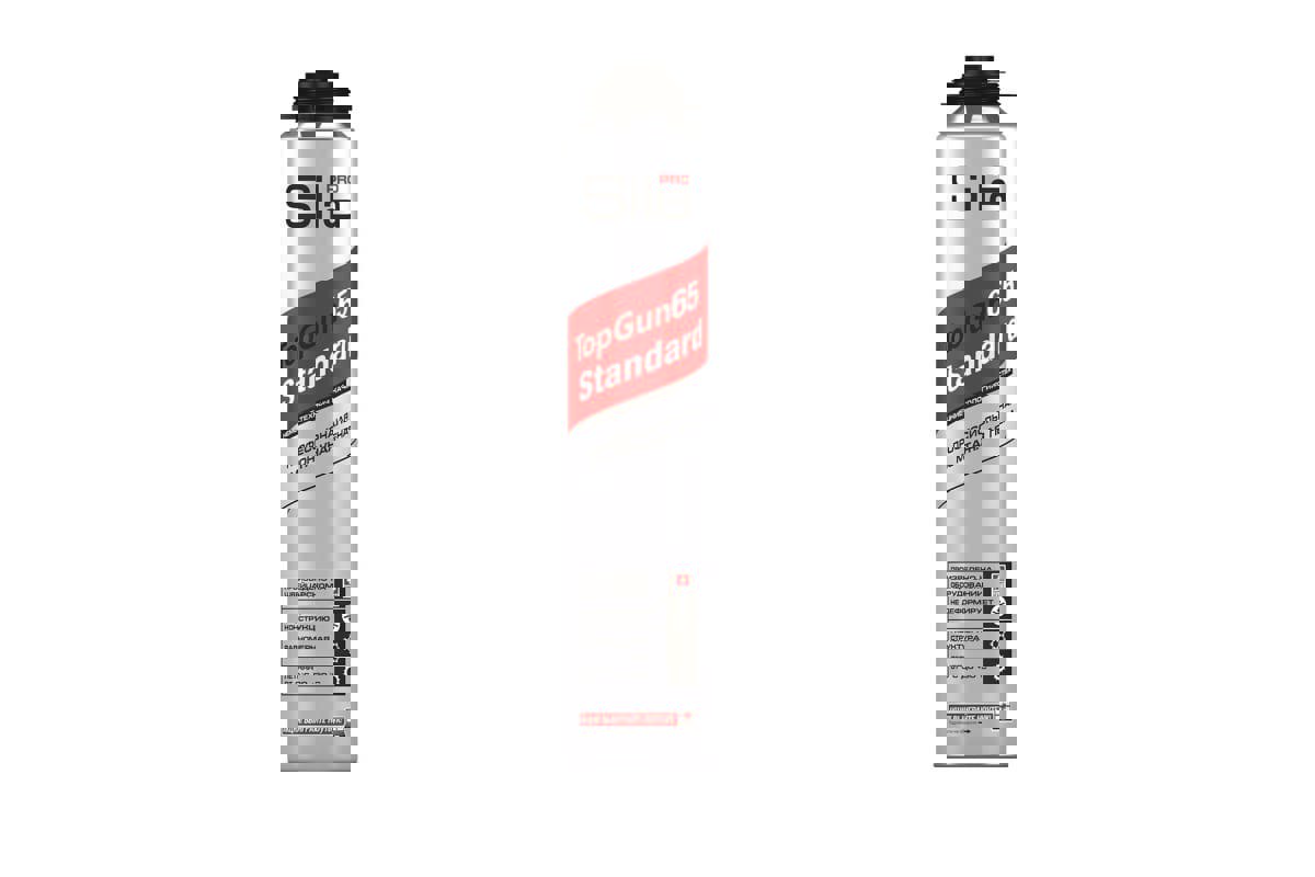 Пена монтажная профессиональная SILA Pro TopGun 65 STANDART ЛЕТО 875 мл (12шт/уп), шт							